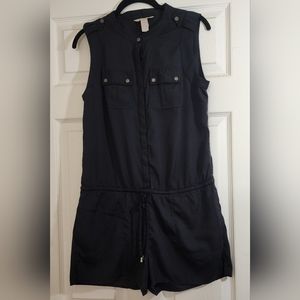 Banana Republic Black Romper Womens sz 0 EUC